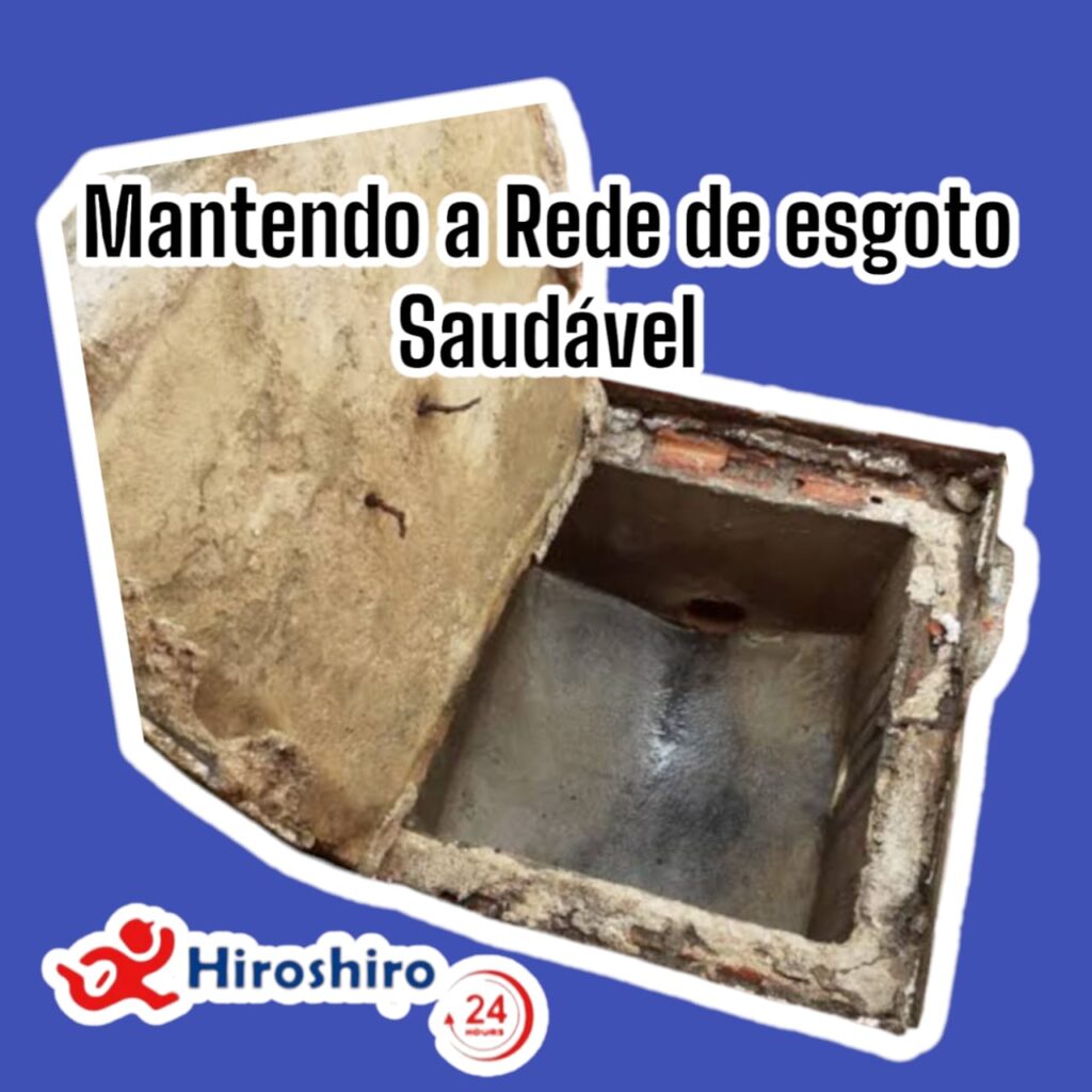 mantendo a rede de esgoto saudavel